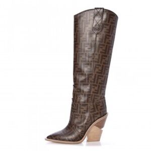 Fendi 100mm Ff Tall Western Boot